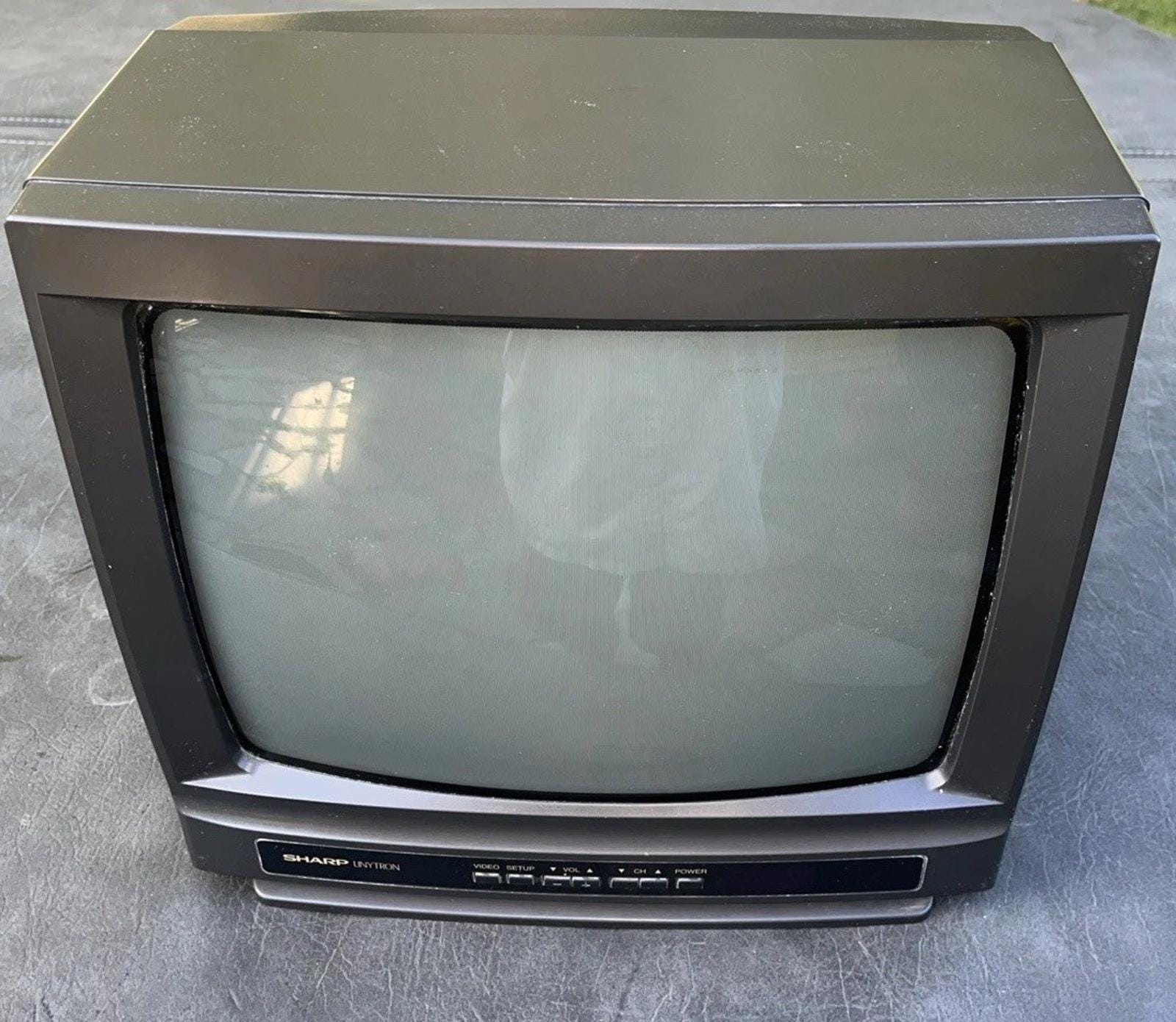 SHARP LINYTRON 13” Gaming Tv Retro Vtg 13C-M100 Works 1992