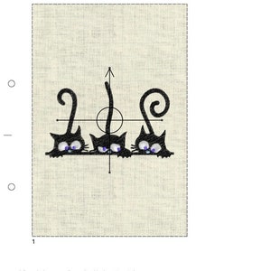 3 Cats Embroidery Designs - Animals Embroidery Design Embroidery ...