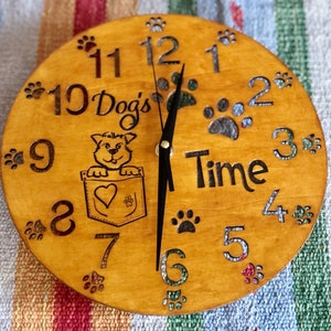Clock Dogs - FILE DIGITALE - File taglio Laser svg