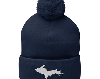 UP Pom-Pom Knit Embroidered Acrylic Beanie - Choose your Color