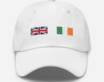 Custom Heritage Flag Hat | Choose 1 or 2 National Flags | Ancestry Gift, Country Flag Cap | Personalized Cultural Pride Hat