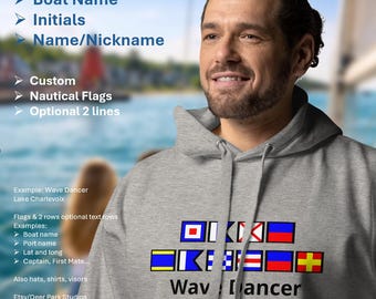 Personalized Nautical Flags Hoodie