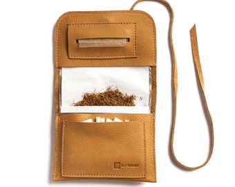 Rolling Tobacco Pouch / Handmade / Leather / Tobacco Case/Holder - Elf Bread 1.4
