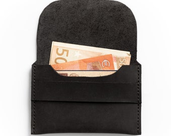 Elf Bread 2.1 - Wallet | Card Holder | Black leather wallet | Front Pocket Wallet