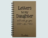 Letters to my Daughter, Baby Keepsake Gift, To My Daughter, Journal, Notebook, Tradition, Gift from Mother, As you grow, Diary, Baby Girl