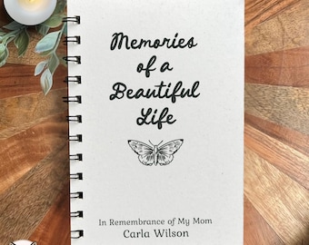 Personalized Memorial Journal • Remembrance Keepsake Book