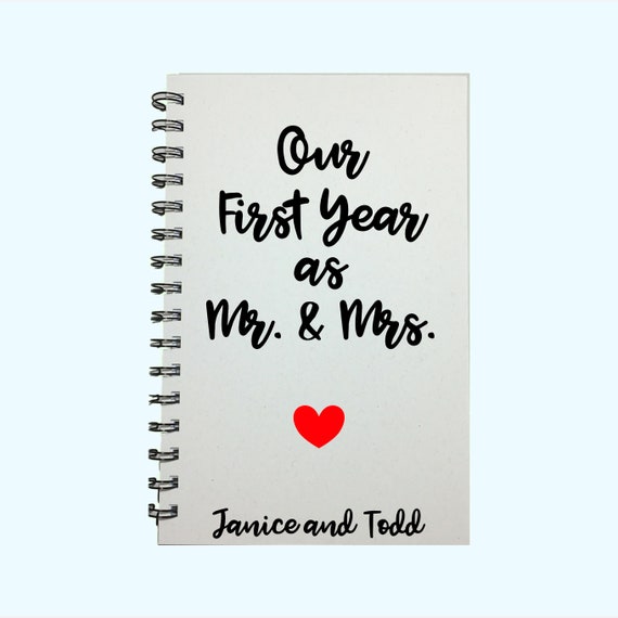 Our First Year Our First Year Together Book Mr And Mrs Etsy