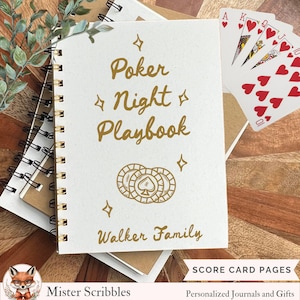 Poker Night Score Book – Personalized Log Book for Poker Games & Casino Nights