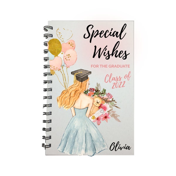 Girl Special Wishes for the Graduate, , Graduation Party, Guest Book, Advice, to Daughter, Keepsake Gift, Graduation Gift, Class of 2024