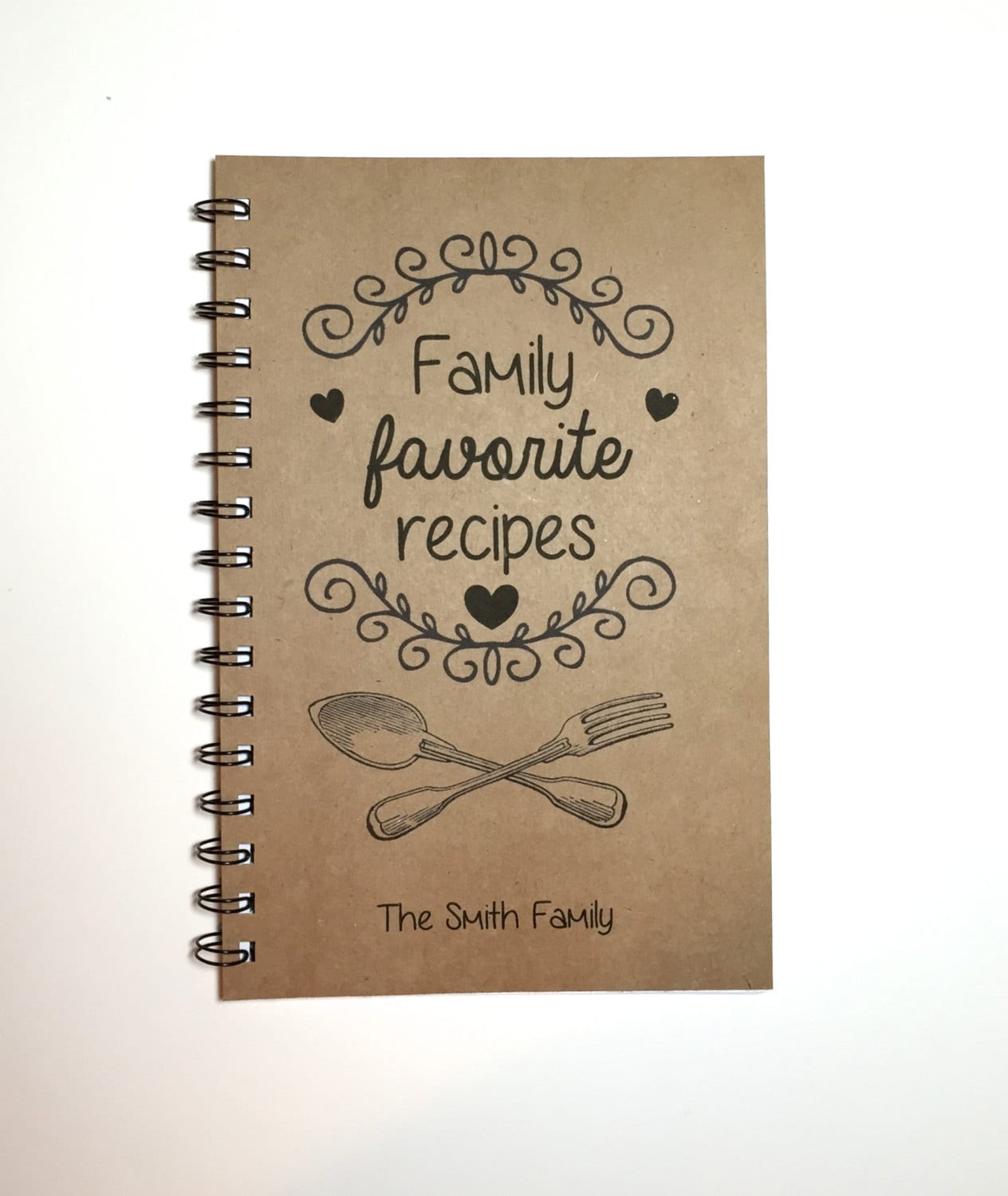 Recipe Book Family Favorite Recipes Kitchen Book Recipe Etsy