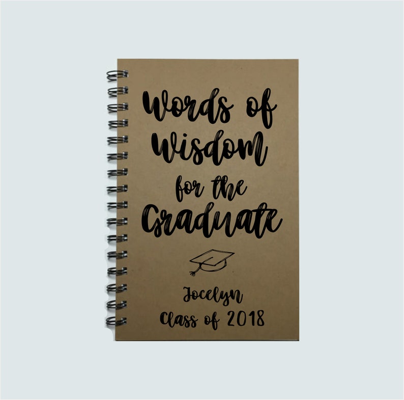 Guest Book Graduation Gift Graduate for the Graduate Class of 2019 Advice Book Graduation Graduation Party Words Of Wisdom 2019