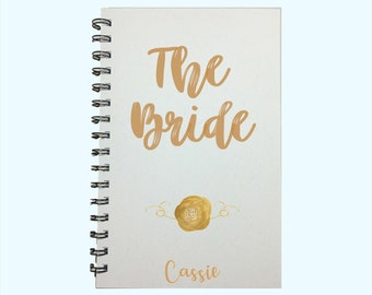 The Bride, Bride Notes, Bride Gift, Bride Planner, Bride Notebook, Bride Journal, Bridal Shower Gift to Bride, Wedding Planning Notebook