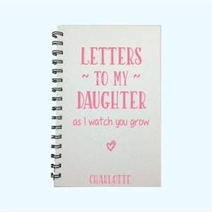 Daughter, As I watch you grow, Baby Shower Gift, Baby Keepsake Gift, Mother to Daughter Gift, Baby Journal,  Baby Girl