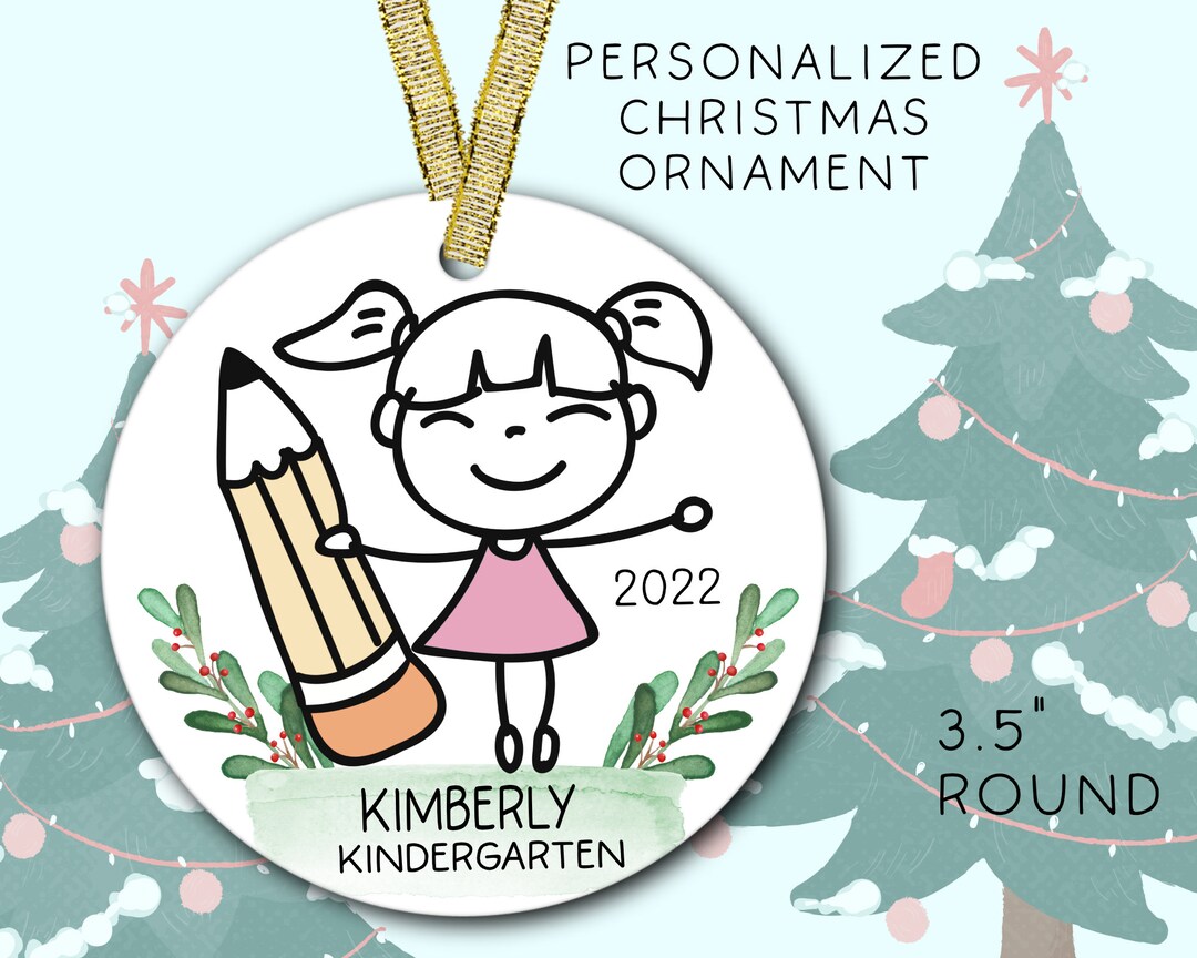 School Ornament, School Year Ornament, Personalized, First Year of