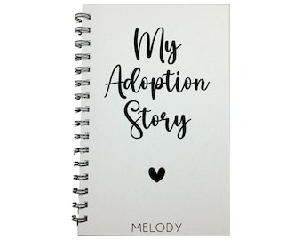 My Adoption Story, Journal Notebook, Adoption Keepsake Gift, Adoption Gift, Gift from Mother, Adoption Diary, Son, Daughter, Foster Care