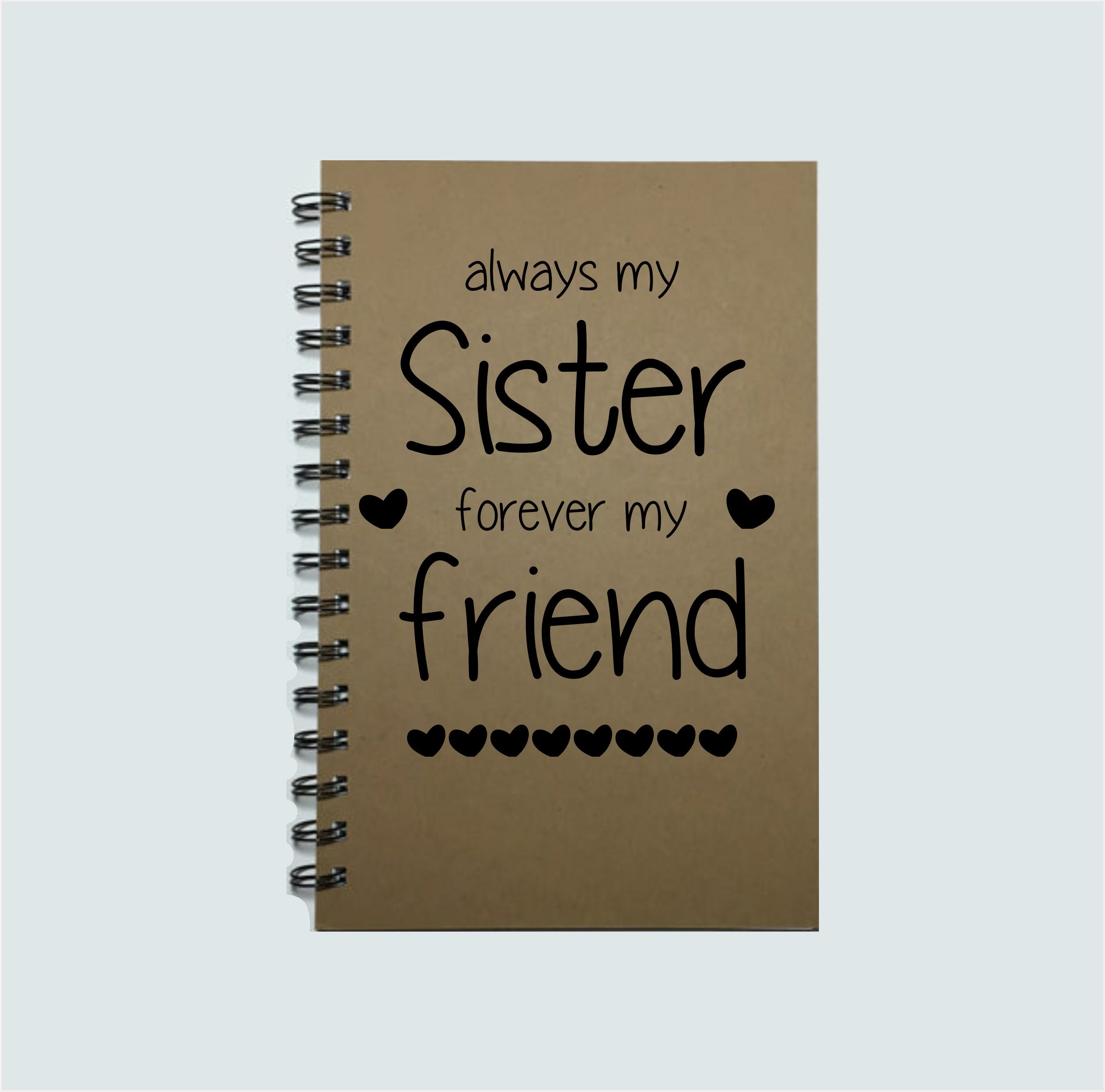 Sister Gift to Sister Journal Notebook Sister Gift Sister Etsy