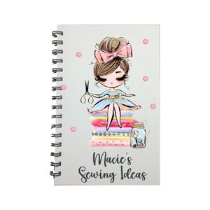 Sewing Ideas, Sewing Book, Sewing Journal, Notes, Sewing Notebook, Sewing Project Planner, Personalized, Seamstress Gift, Sewing Gift, Cute