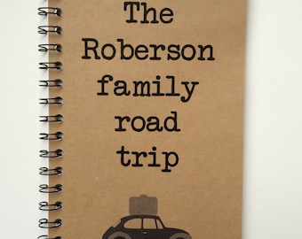 Road Trip, Family Road Trip, Car Trip, Road Trip Journal, Personalized, Road Trip Planning, Sketchbook, Road Trip Gifts, Kid's Travel Dairy