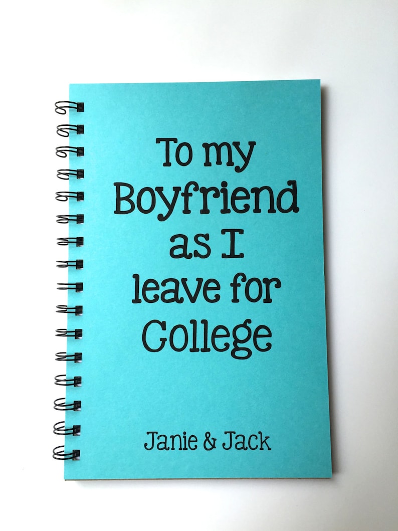 To my Boyfriend As I leave for College, Leaving for College, Gift, Going Away Gift, College, Boyfriend Gift, Notebook, Girlfriend, image 1