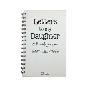 To my Daughter, Baby Keepsake Gift, Journal, Notebook, Tradition, Gift from Mother, As you grow, Diary, Baby Girl, Baby Shower Gift image 2