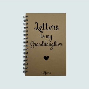 Granddaughter, Journal  Notebook, Gift to Granddaughter, Gift To Grandmother, New Grandma, Writing Journal, Grandma Notebook