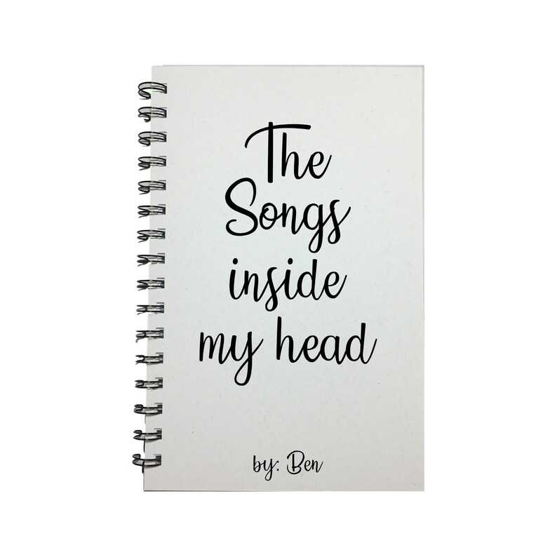 The Songs Inside My Head Music Journal Song Writing Etsy