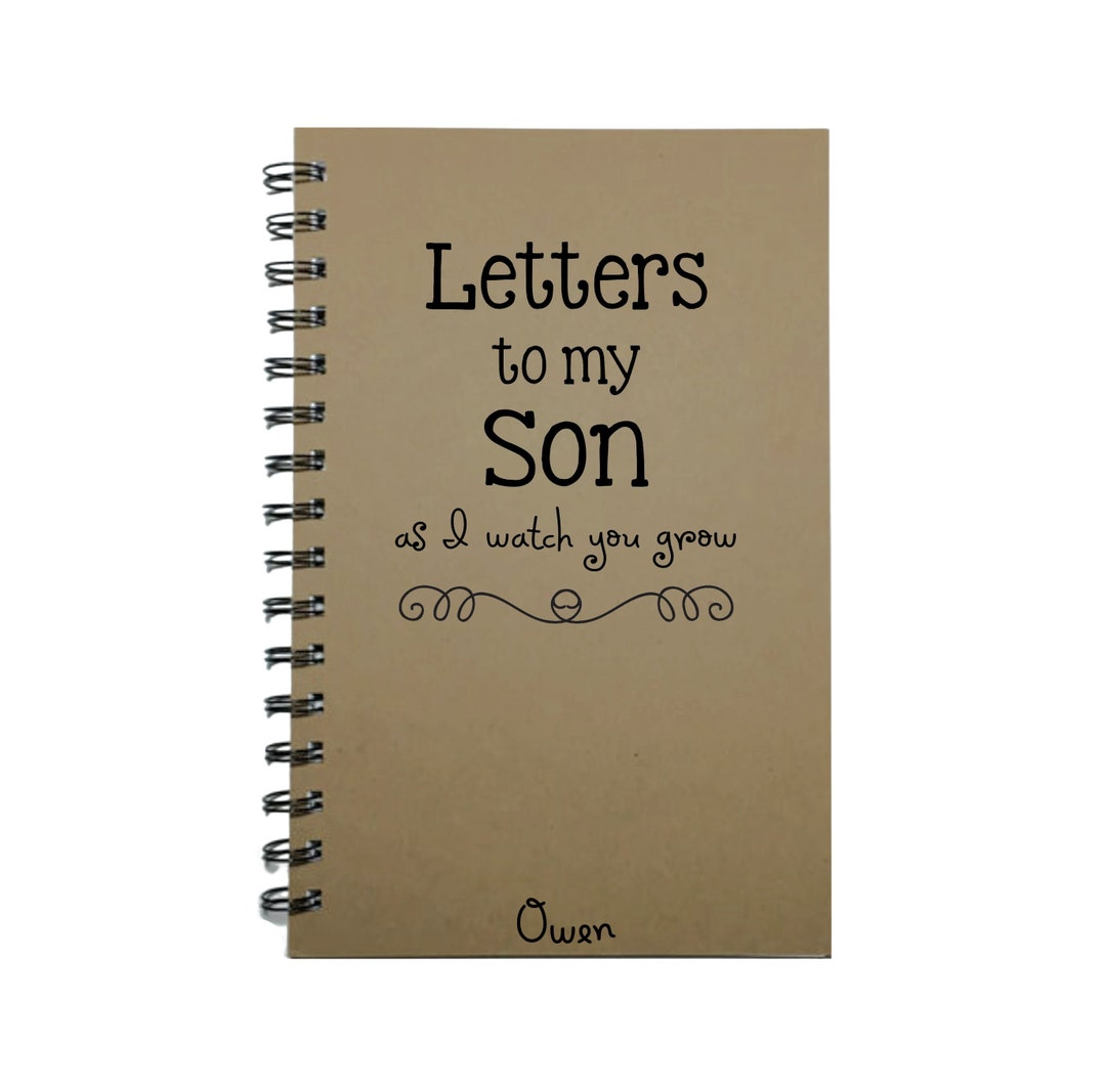 Letters to My Son, Baby Keepsake Gift, to My Son, Journal, Notebook