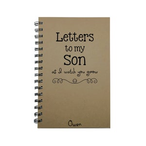 Son, Baby Keepsake Gift, To My Son, Journal, Notebook, Tradition, Gift from Mother, As you grow, Diary, , Baby