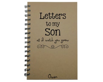 Letters to my Son, Baby Keepsake Gift, To My Son, Journal, Notebook, Tradition, Gift from Mother, As you grow, Diary, , Baby