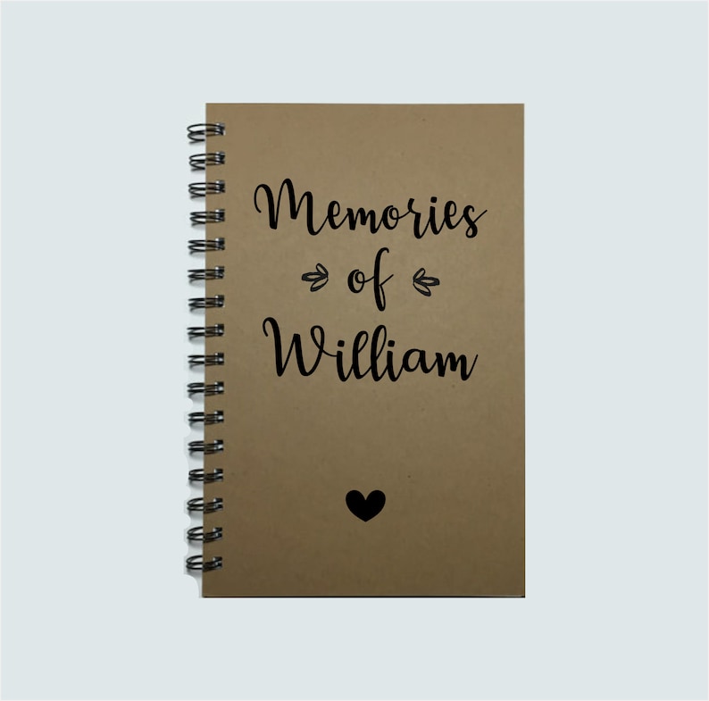 Loss of Friend, Memory Book, Grief Journal, Loss of Daughter, Loss of Son, Memory Journal, Loss of loved one, Grief Gift, Bereavement Gift image 1