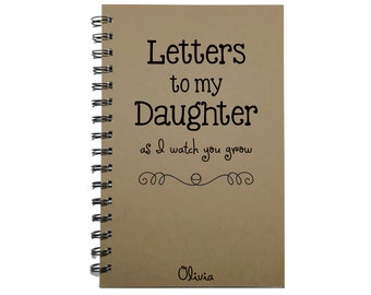 Letters to my Daughter, Baby Keepsake Gift, To My Daughter, Journal, Notebook, Tradition, Gift from Mother, As you grow, Diary, Baby Girl