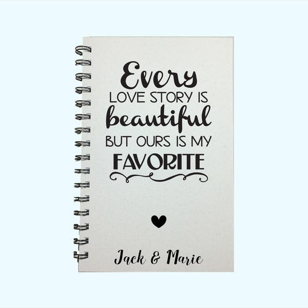 Every Love Story is Beautiful, But ours is my Favorite, Journal, Anniversary Gift, Boyfriend Gift, Girlfriend Gift, Our Love Story, Book