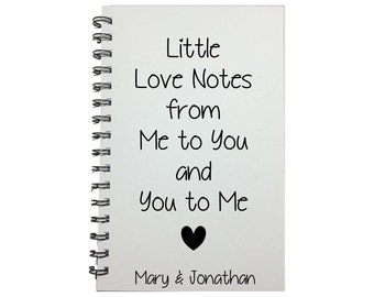 Love Notes, Love Notes Journal, Journal, Notebook, Personalized, Couple Gift, Gift to husband, Gift To Wife, Boyfriend Gift, Girlfriend