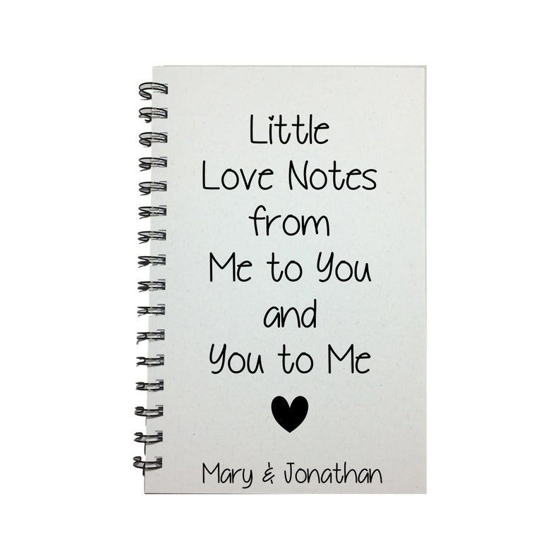 Love Notes, Love Notes Journal, Journal, Notebook, Personalized, Couple Gift, Gift to husband, Gift To Wife, Boyfriend Gift, Girlfriend image 1