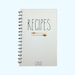 Recipe Book, Recipe Notebook, Recipe Gift, Personalized Recipe book, Blank Recipe Book, Gift for Bride, FarmHouse Decor, Kitchen Decor, Gift 