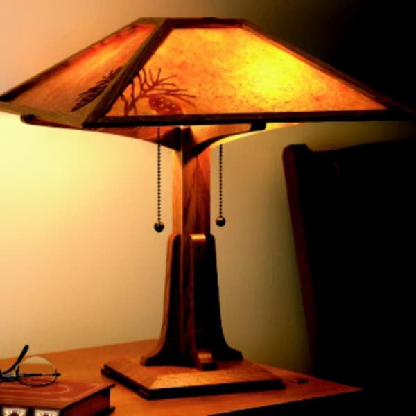 Wood Lamp Etsy