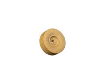 1" x 1/2" Treaded Wood Toy Wheels