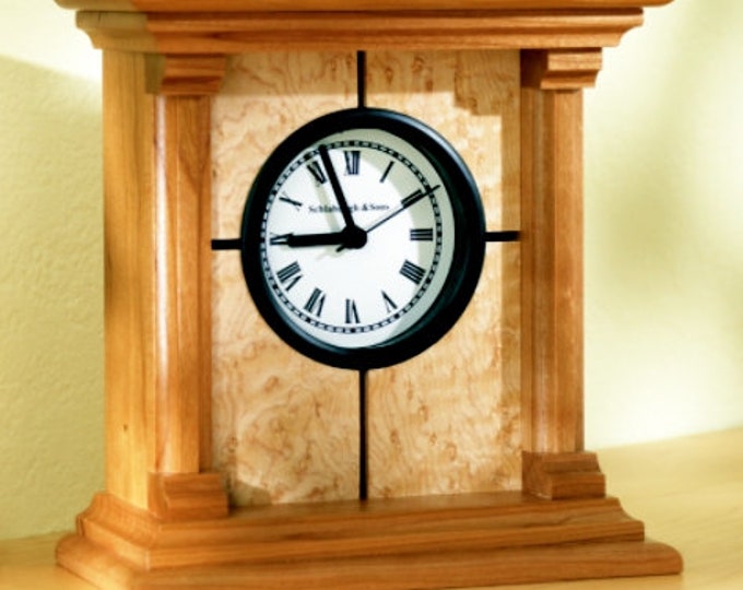 Architectural Mantel Clock Plan and Movement Optional Etsy