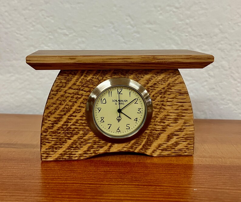 Arts & Crafts Mini Mantel Clock Etsy