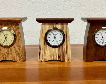 Arts & Crafts Mini Mantel Clock