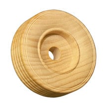 2-3/4" x 3/4" Treaded Wood Toy Wheels