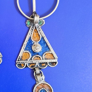 Antique Morocco Marokko Maroc pair berber silver fibulae antique berber jewelry