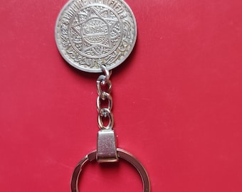 Maroc keychain keyrings coin 20 francs 1366 maroc
