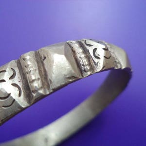 Christmas gift  Antique berber silver bangle ,bracelet ethnic tribal jewelry