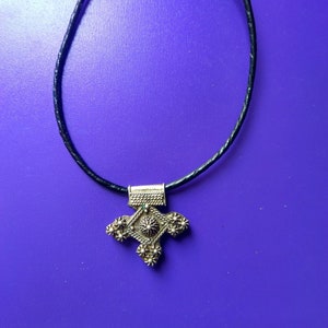 Antique Tuareg Sterling silver moroccan boghdad Pendant necklace , berber pendant southern cross necklace for mom