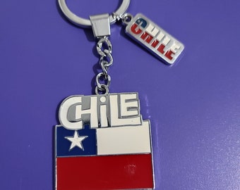 Chile keychain porte clé keychain keyring flag drapeau