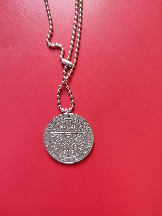Morocco coin y#36.2 pendant authentic old cherifie