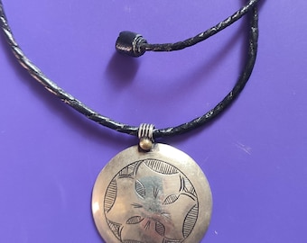Maroc Marokko Tuaregue srebrny wisiorek biżuteria ręcznie robiona