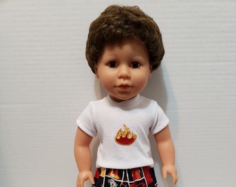 Fireman Outfit with Hat for American Girl Boy Dolls