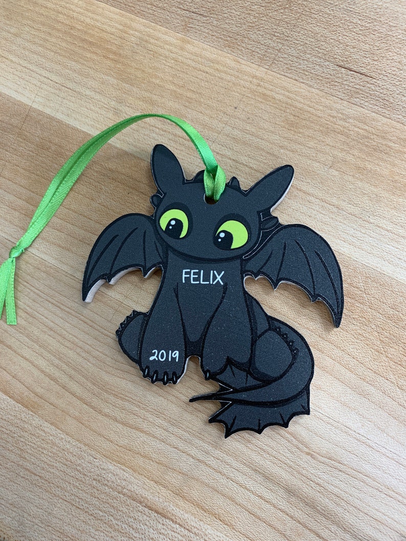 Toothless How to train your dragon ornament / personalized